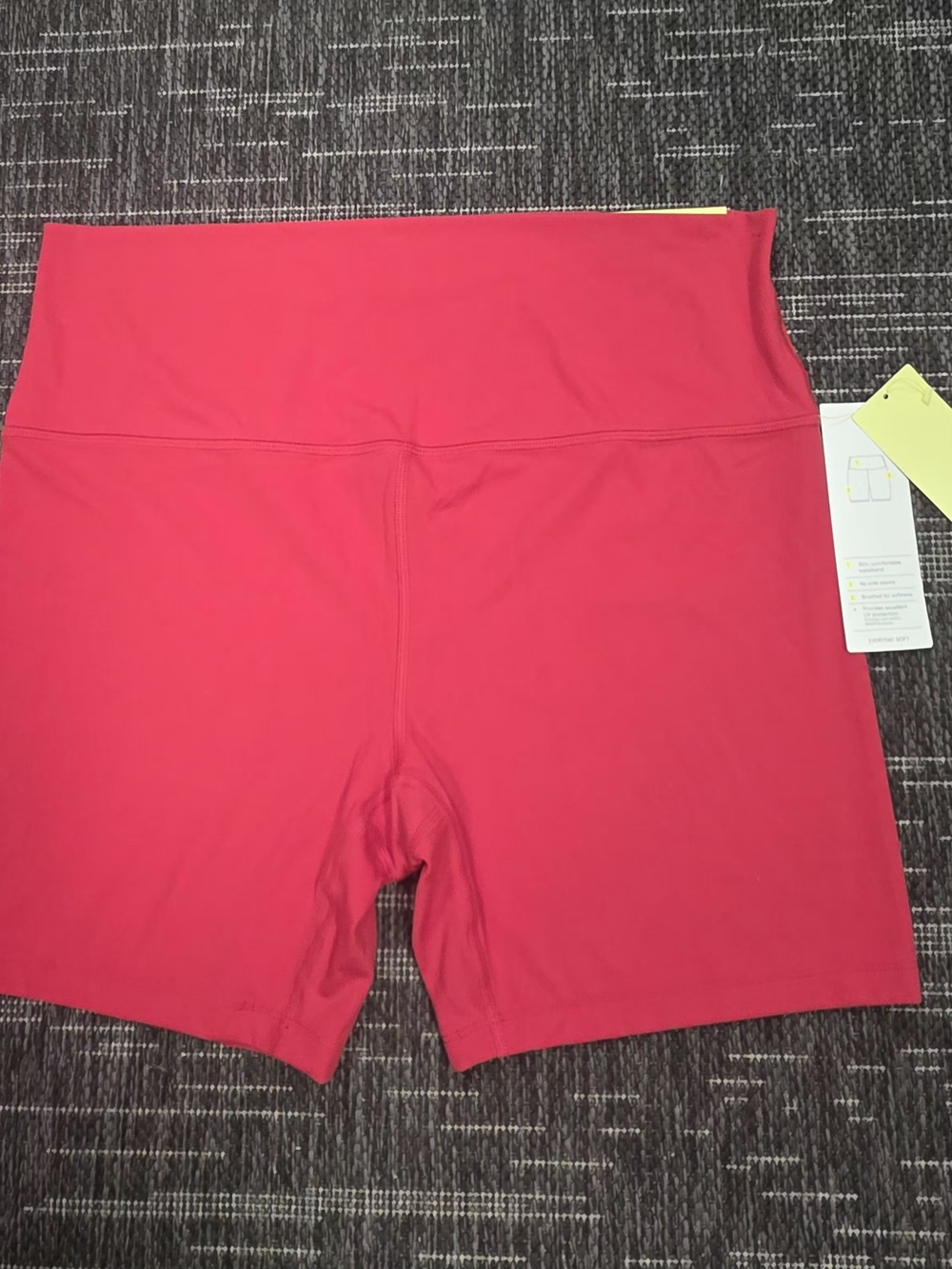 all in motion Women's High-Rise Red Bike Shorts - Picture 2 of 6